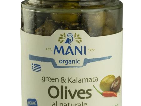 MANI Organic Mixed Olives with Chilli and Herbs 205g Supply