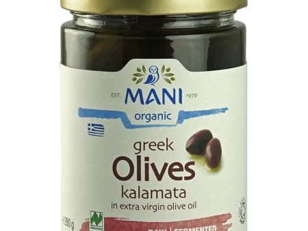 MANI Organic Kalamata Olives in Olive Oil 280g Online Sale