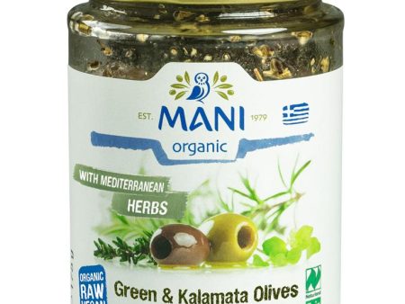 Mani Organic Olives al Naturale Pitted with Mediterranean Herbs 175g Sale