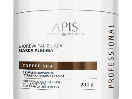 Coffee Shot biorewitalizująca maska algowa z kwasem kawowym i ziarenkami kawy arabica 200g For Cheap