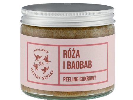 Peeling cukrowy do ciała Róża i Baobab 250ml For Sale