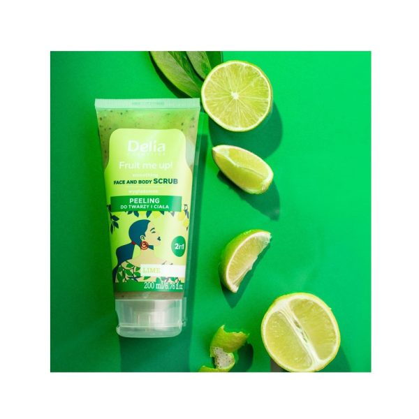 Fruit Me Up! peeling do twarzy i ciała Limonka 200ml For Discount