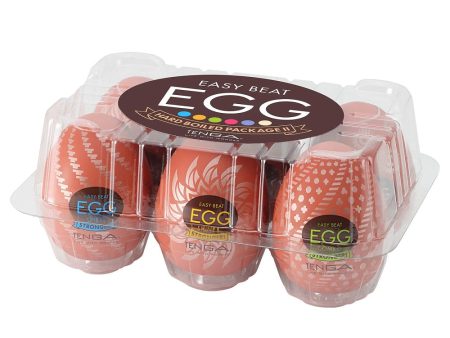 Easy Beat Egg Hard Boiled Package II zestaw 6 jednorazowych masturbatorów w kształcie jajka Discount