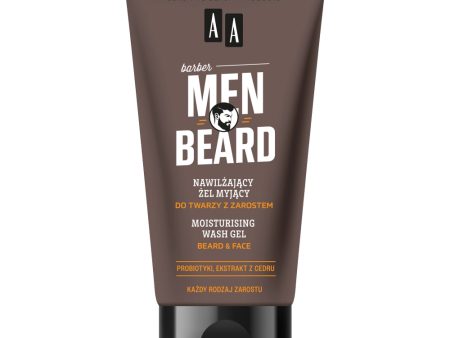 Men Beard nawilżający żel myjący do twarzy z zarostem 150ml For Sale