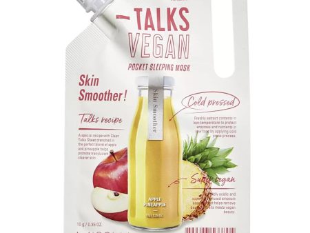 Talks Vegan Squeeze Pocket Sleeping Mask złuszczająca maseczka całonocna dla skóry szorstkiej Skin Smoother 10g Discount