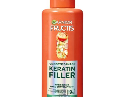 Fructis Goodbye Damage Keratin Filler odbudowująca kuracja do włosów do spłukiwania 200ml For Cheap