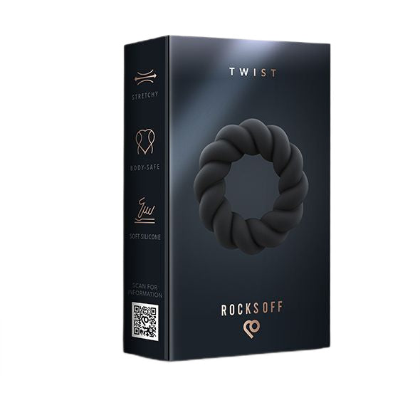 Twist pierścień na penisa Black on Sale