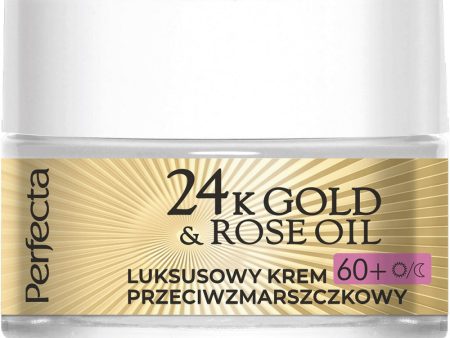 24K Gold & Rose Oil luksusowy krem przeciwzmarszczkowy na dzień i na noc 60+ 50ml on Sale