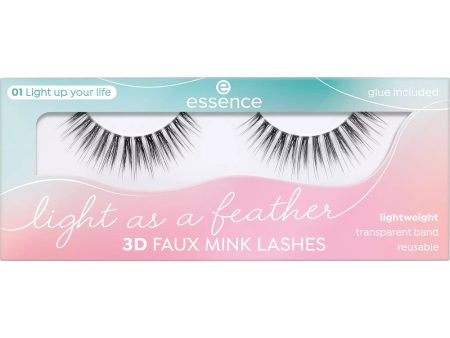 Light as a Feather 3D Faux Mink Lashes sztuczne rzęsy wielokrotnego użytku z efektem 3D 01 Light up your life Online Hot Sale