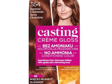 Casting Creme Gloss farba do włosów 554 Ognista Czekolada For Discount