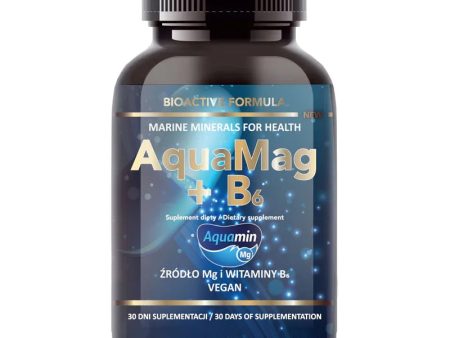 AquaMag + B6 naturalny magnez suplement diety 60 kapsułek Online