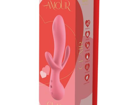 Amour Triple Pleasure potrójny wibrator Pink Online Hot Sale