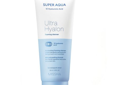 Super Aqua Ultra Hyalron Foaming Cleanser nawilżająca pianka oczyszczająca z kwasem hialuronowym 200ml Fashion