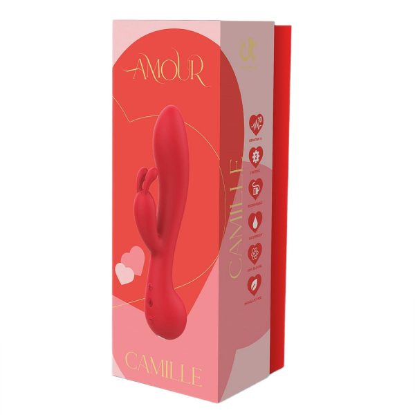 Amour Rabbit Vibe Camille wibrator króliczek Red Hot on Sale