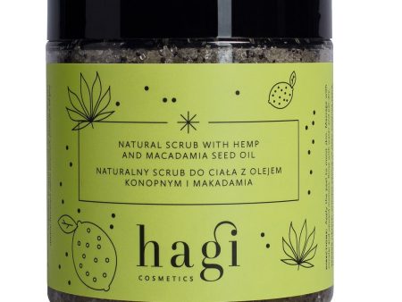 Naturalny scrub do ciała z olejem konopnym i makadamia 300g Sale