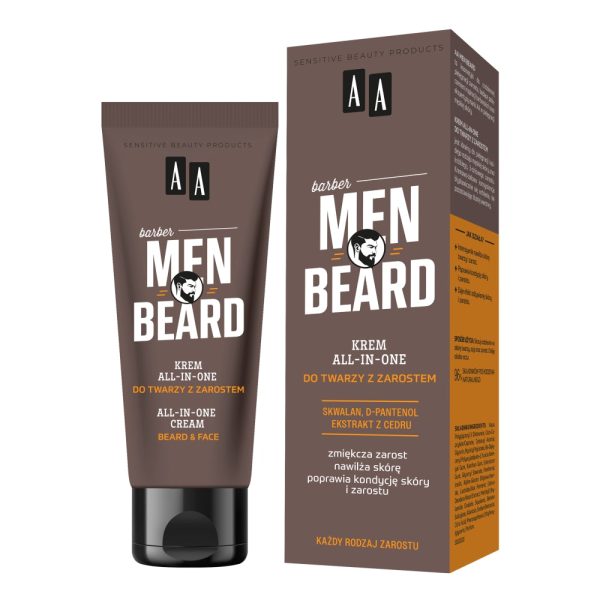 Men Beard krem all-in-one do twarzy z zarostem 50ml on Sale