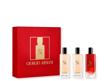 Si zestaw Si Passione woda perfumowana spray 15ml + Si woda perfumowana 2x15ml For Discount