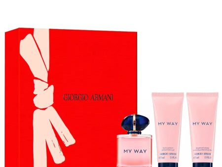 My Way zestaw woda perfumowana spray 90ml + żel pod prysznic 75ml + balsam do ciała 75ml For Cheap