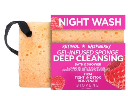 Night Wash głęboko oczyszczająca gąbka z retinolem i żelem malinowym 75g Online