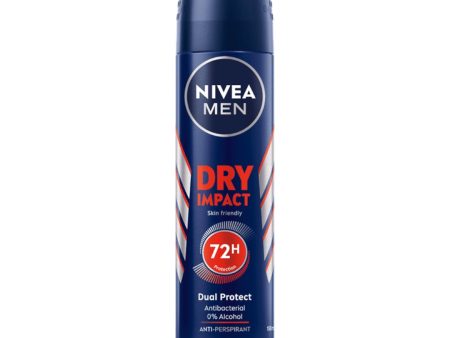 Men Dry Impact antyperspirant spray 150ml Cheap