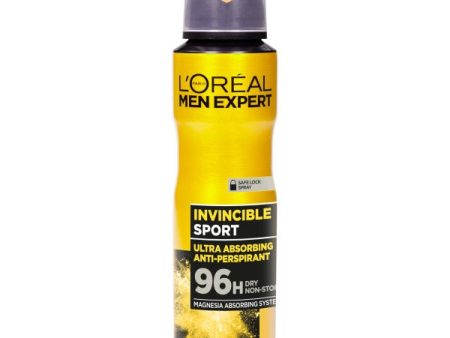 Men Expert Invincible Sport antyperspirant spray 150ml Cheap