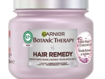 Botanic Therapy maska wygładzająca do włosów długich i porowatych Woda Ryżowa i Skrobia 340ml Discount