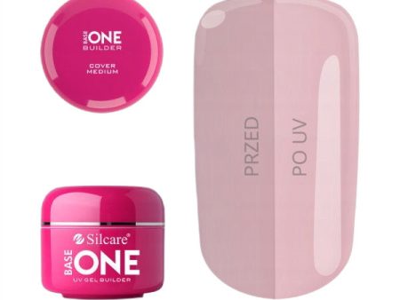 Base One Cover Medium maskujący żel UV do paznokci 15g Cheap