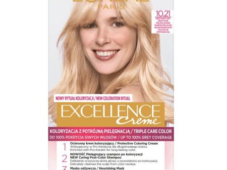 Excellence Creme farba do włosów 10.21 Bardzo Bardzo Jasny Perłowy Blond Sale