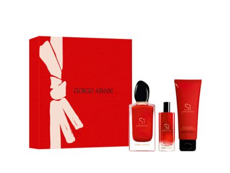 Si Passione zestaw woda perfumowana spray 50ml + woda perfumowana 7ml + balsam do ciała 75ml For Discount