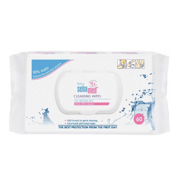 Baby Cleansing Wipes chusteczki oczyszczające dla dzieci 60szt Supply