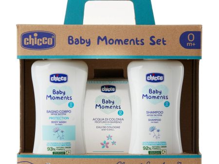 Baby Moments zestaw płyn do kąpieli 200ml + szampon 200ml + woda toaletowa 100ml Online