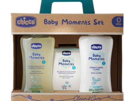 Baby Moments zestaw płyn do kąpieli 200ml + balsam do ciała 200ml + woda toaletowa 100ml Hot on Sale