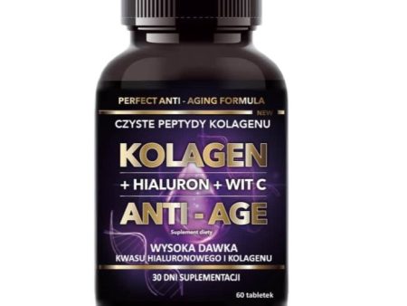 Kolagen + Hialuron + Witamina C Anti-Age suplement diety 60 tabletek Fashion