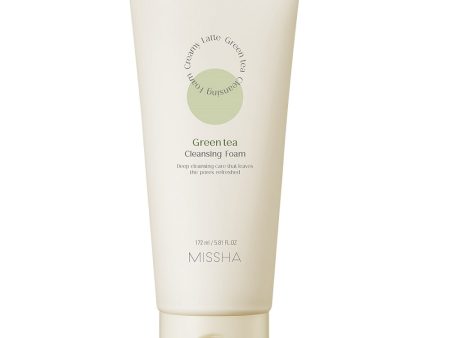 Creamy Latte Cleansing Foam kremowa pianka oczyszczająca do twarzy Green Tea 172ml For Sale