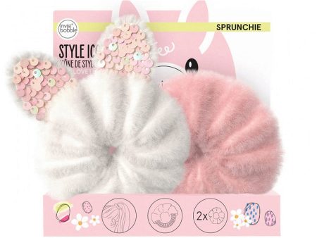 Kids Sprunchie gumki do włosów Easter Cotton Candy 2szt. Online Sale